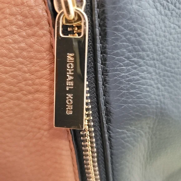 Michael Michael Kors Large Sloan Bag Brown and Black Pebble Leather Shoulder Bag - Picture 8 of 13